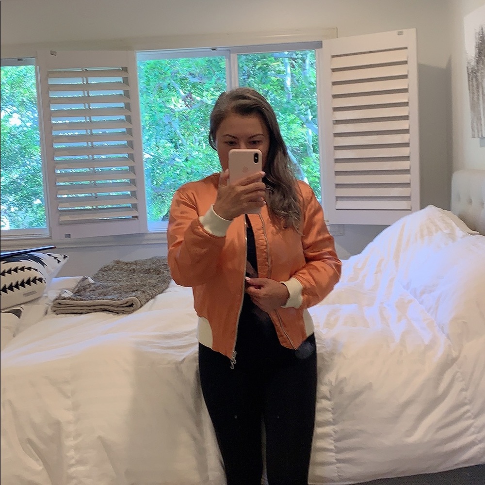 Rag & Bone Orange bomber jacket